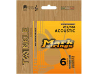 Mark TWINKLE 012–056 Cordas Phosphor Bronze para Guitarra Acústica Mark TWINKLE 012–056 Cordas Phosphor Bronze para Guitarra Acústica